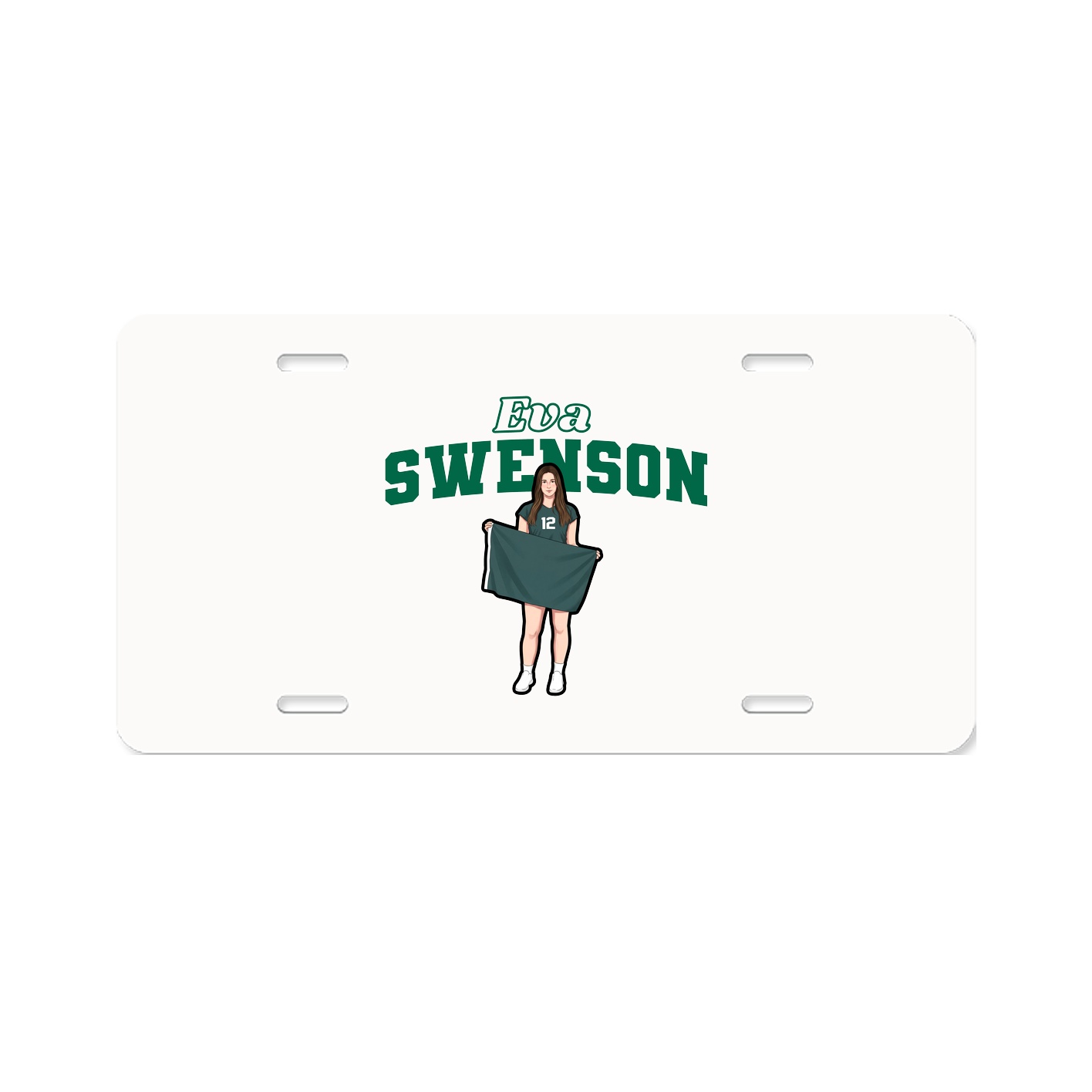 License Plate — Name Arch in Classic