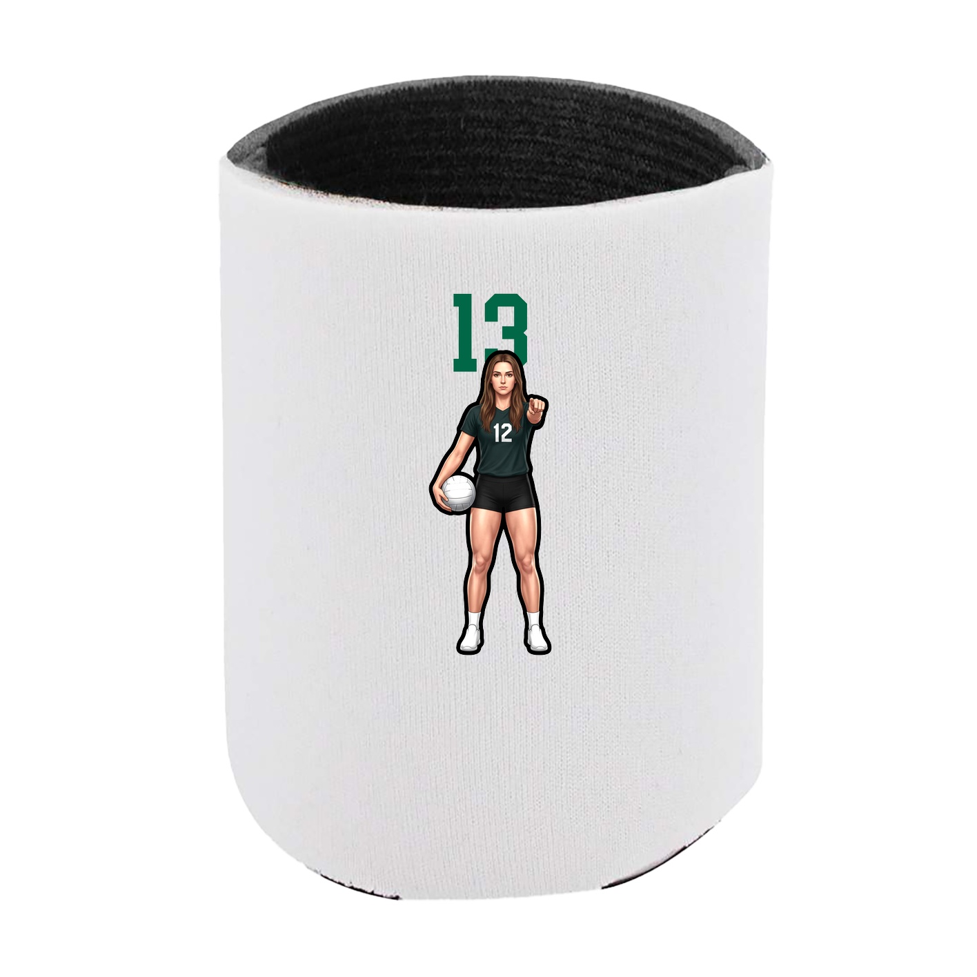 Can Holder — Number Top in White