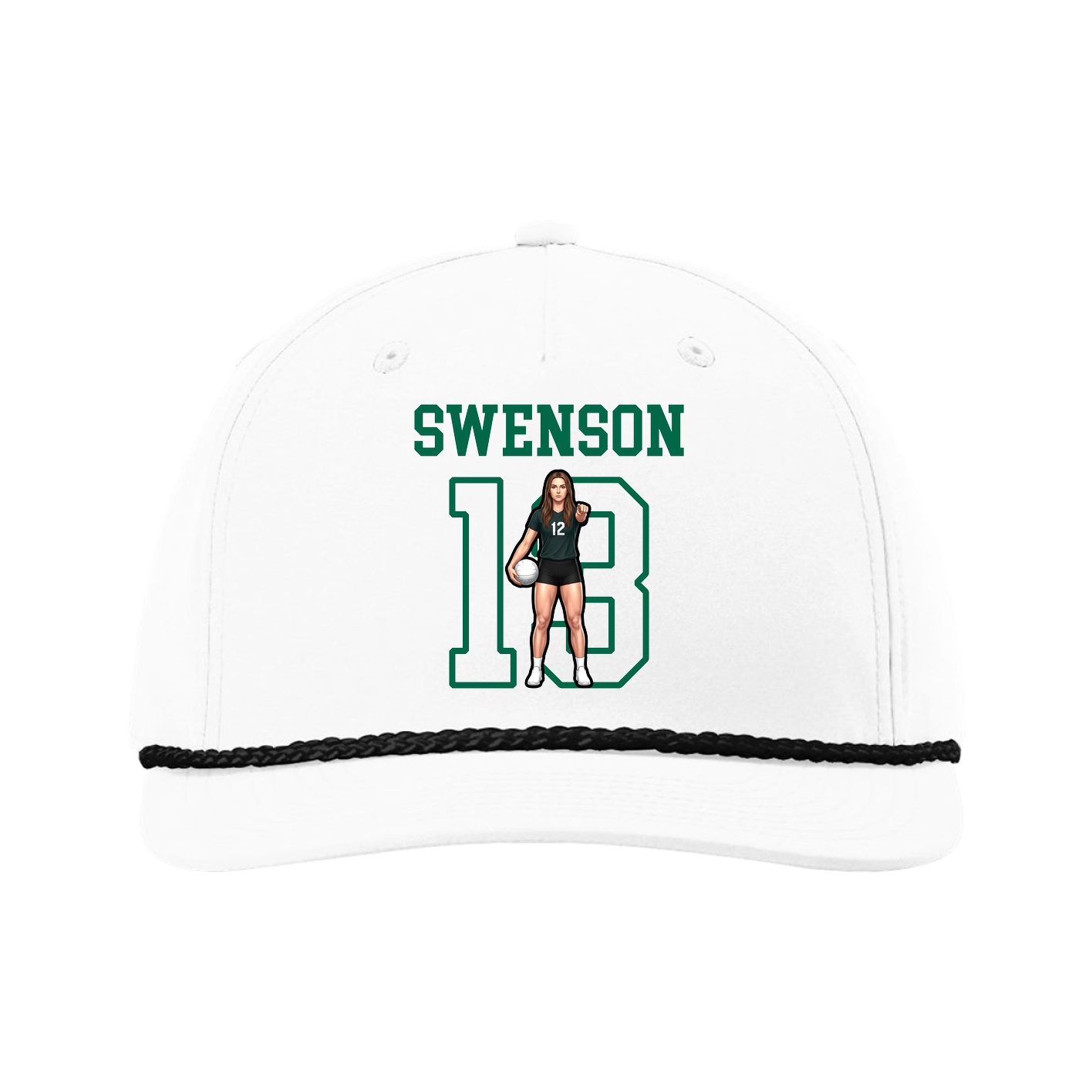 Five-Panel Classic Rope Cap — Shirsey in White