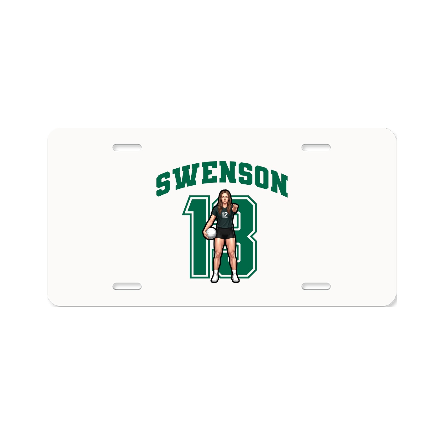 License Plate — Number in Classic