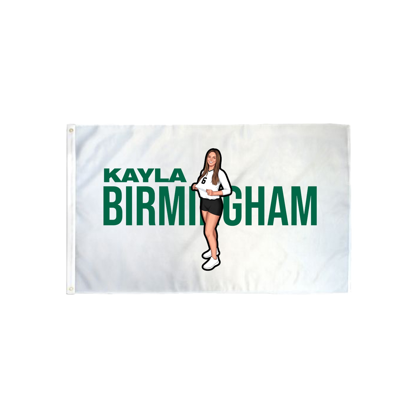 3x5 Flag — Player Name in Classic