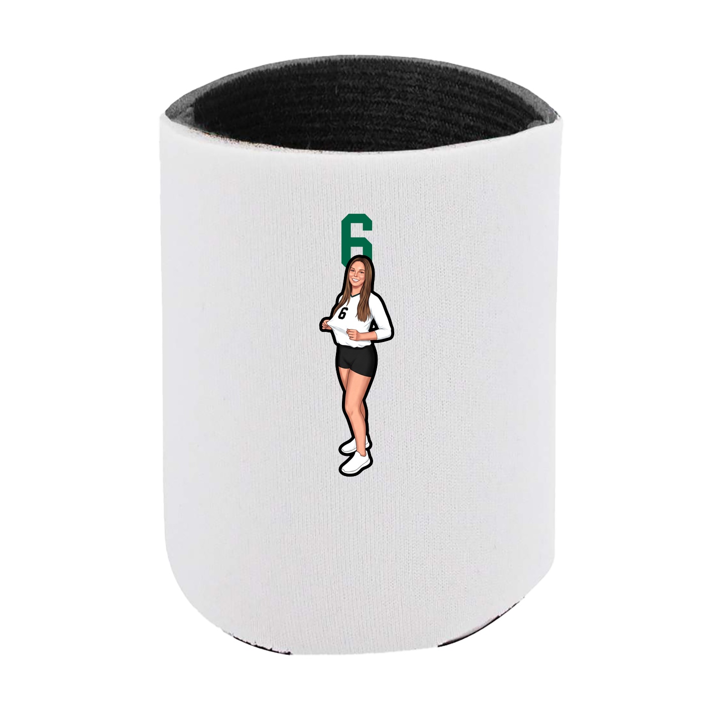Can Holder — Number Top in White