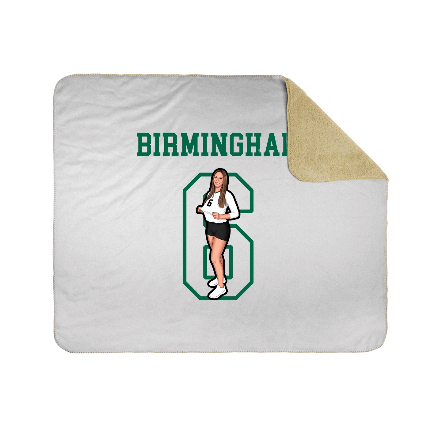 Throw Blanket — Shirsey in White