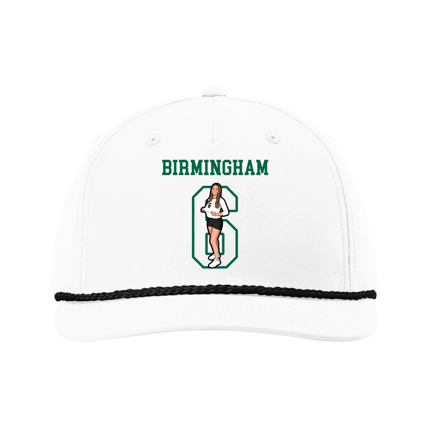 Five-Panel Classic Rope Cap — Shirsey in White