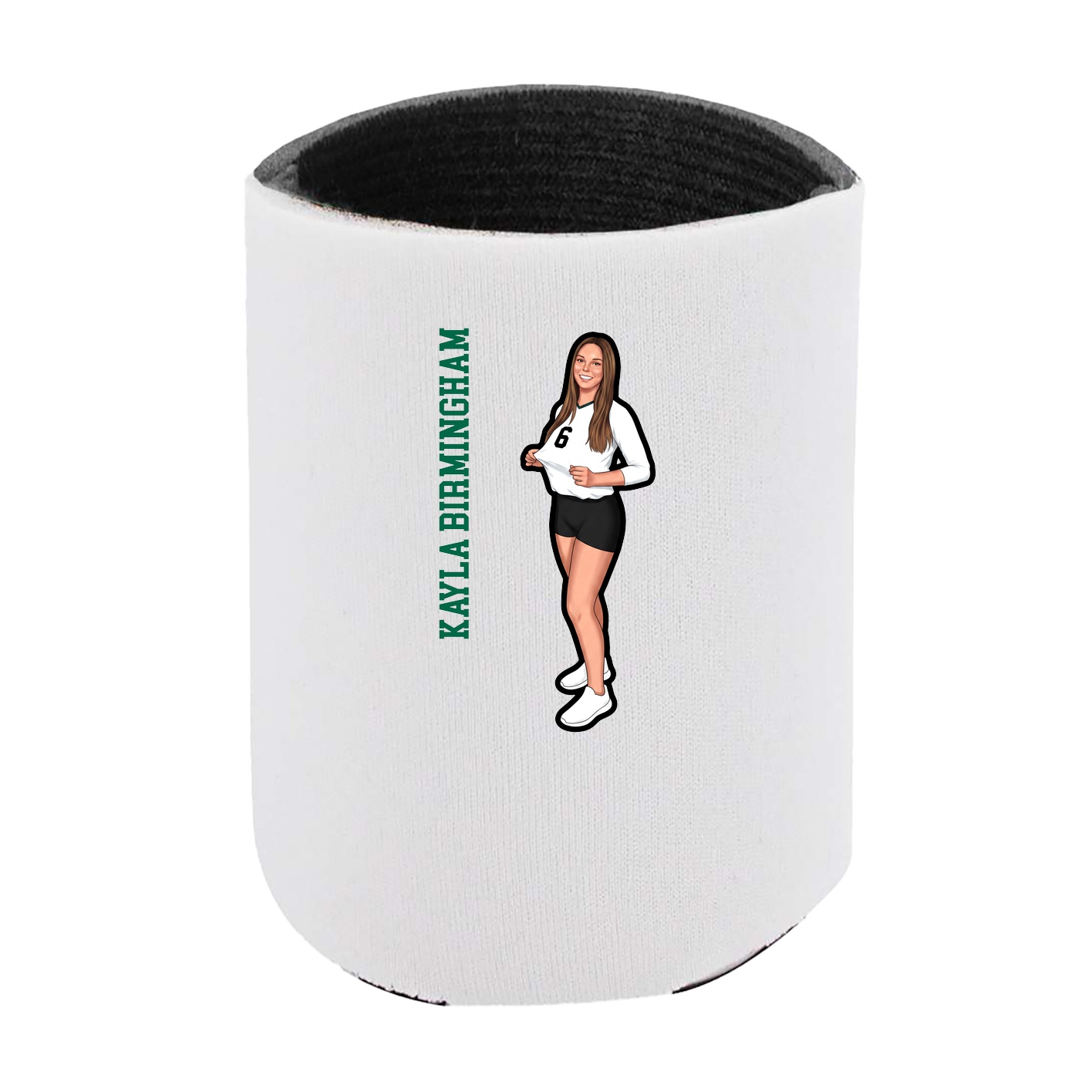 Can Holder — Name Vertical in White