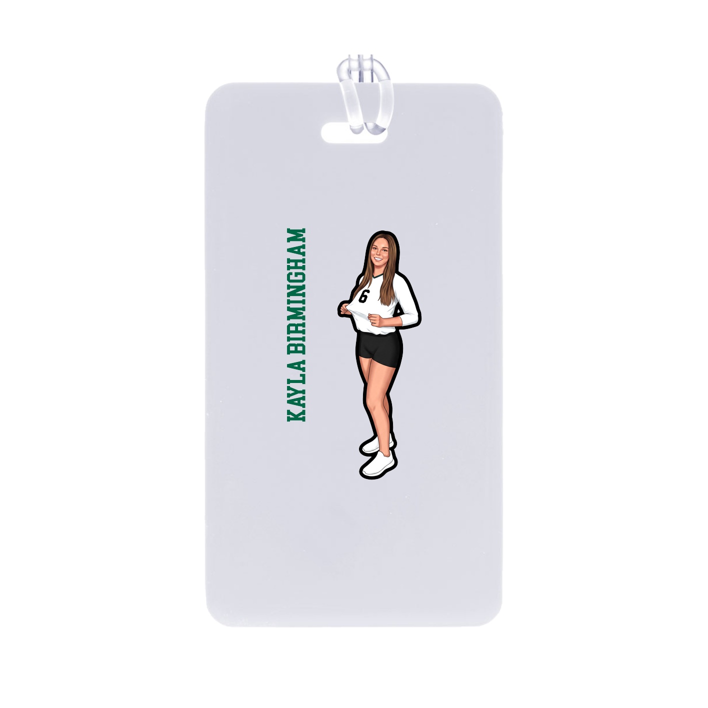 Bag Tag — Name Vertical in Classic