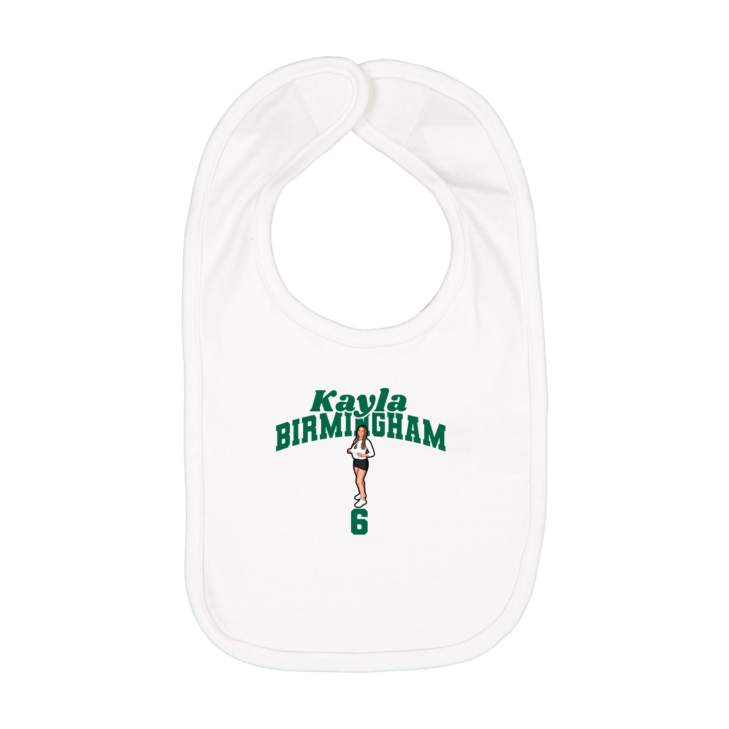 Infant Bib — Signature Arch in White