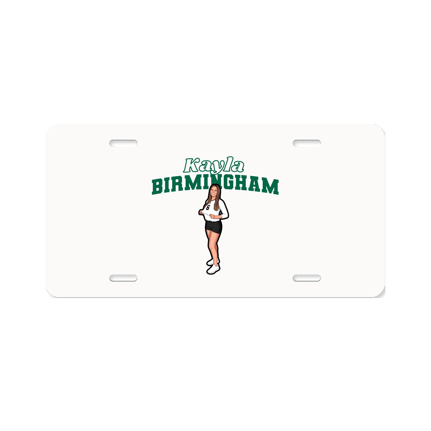 License Plate — Name Arch in Classic