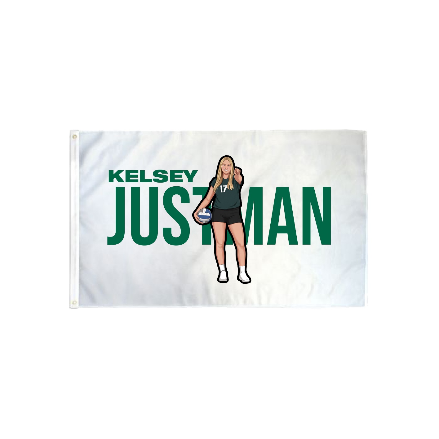 3x5 Flag — Player Name in Classic
