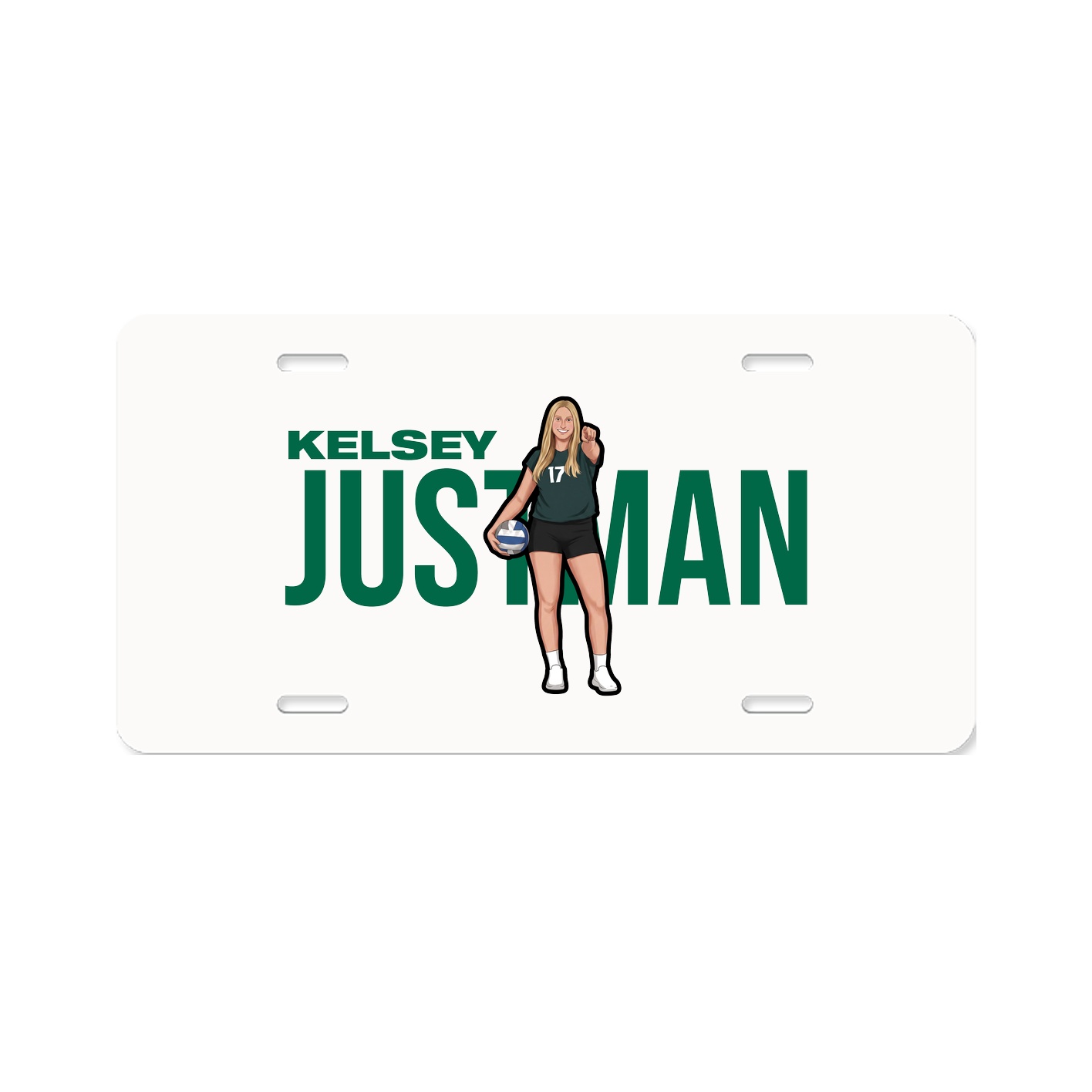 License Plate — Player Name in Classic