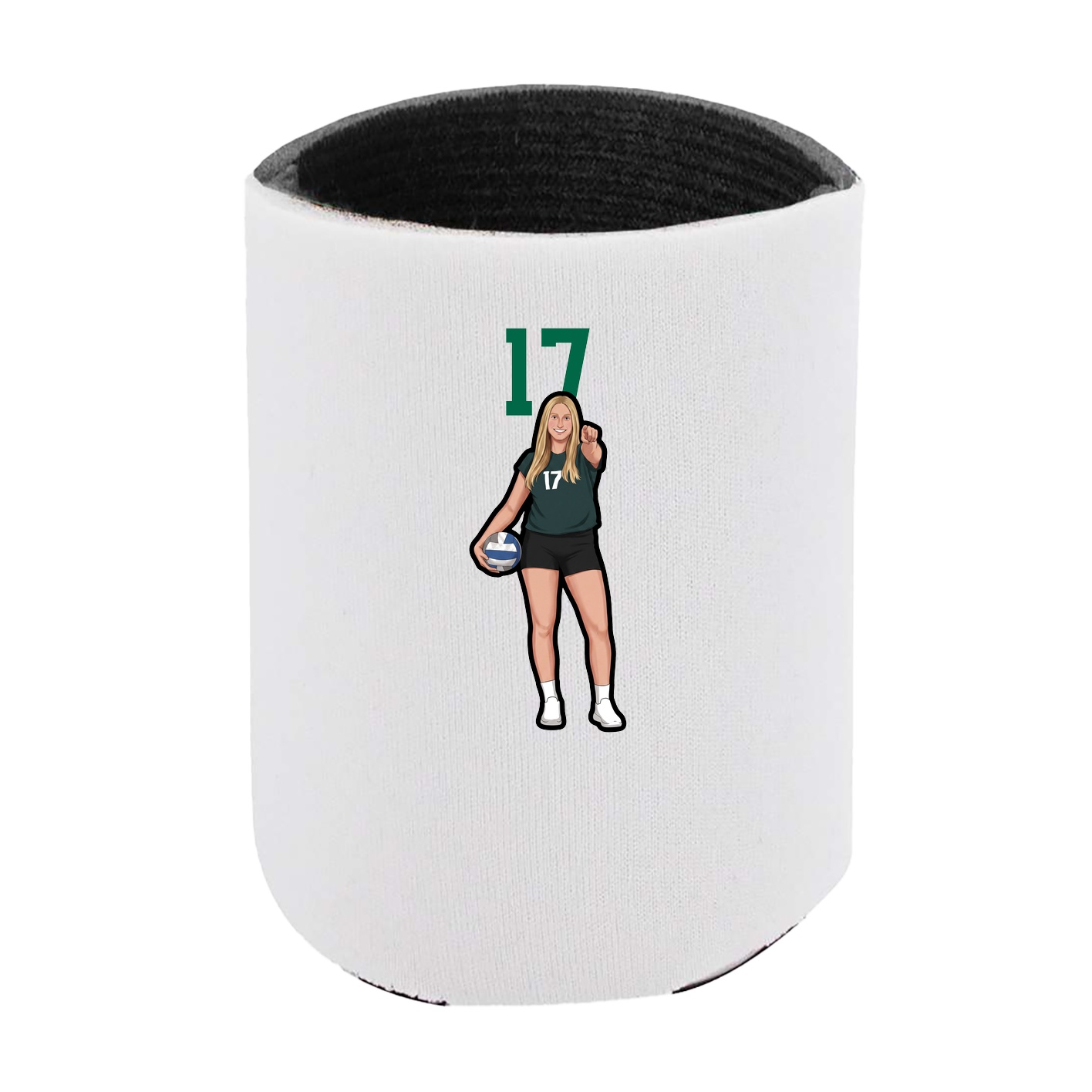 Can Holder — Number Top in White
