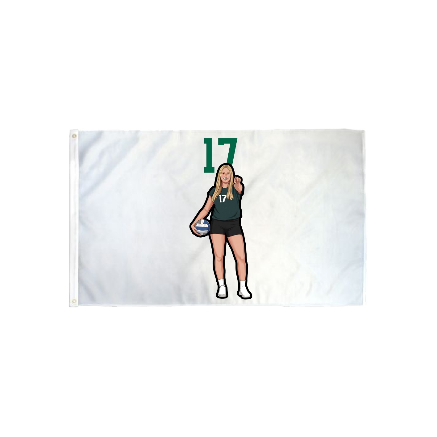 3x5 Flag — Number Top in Classic