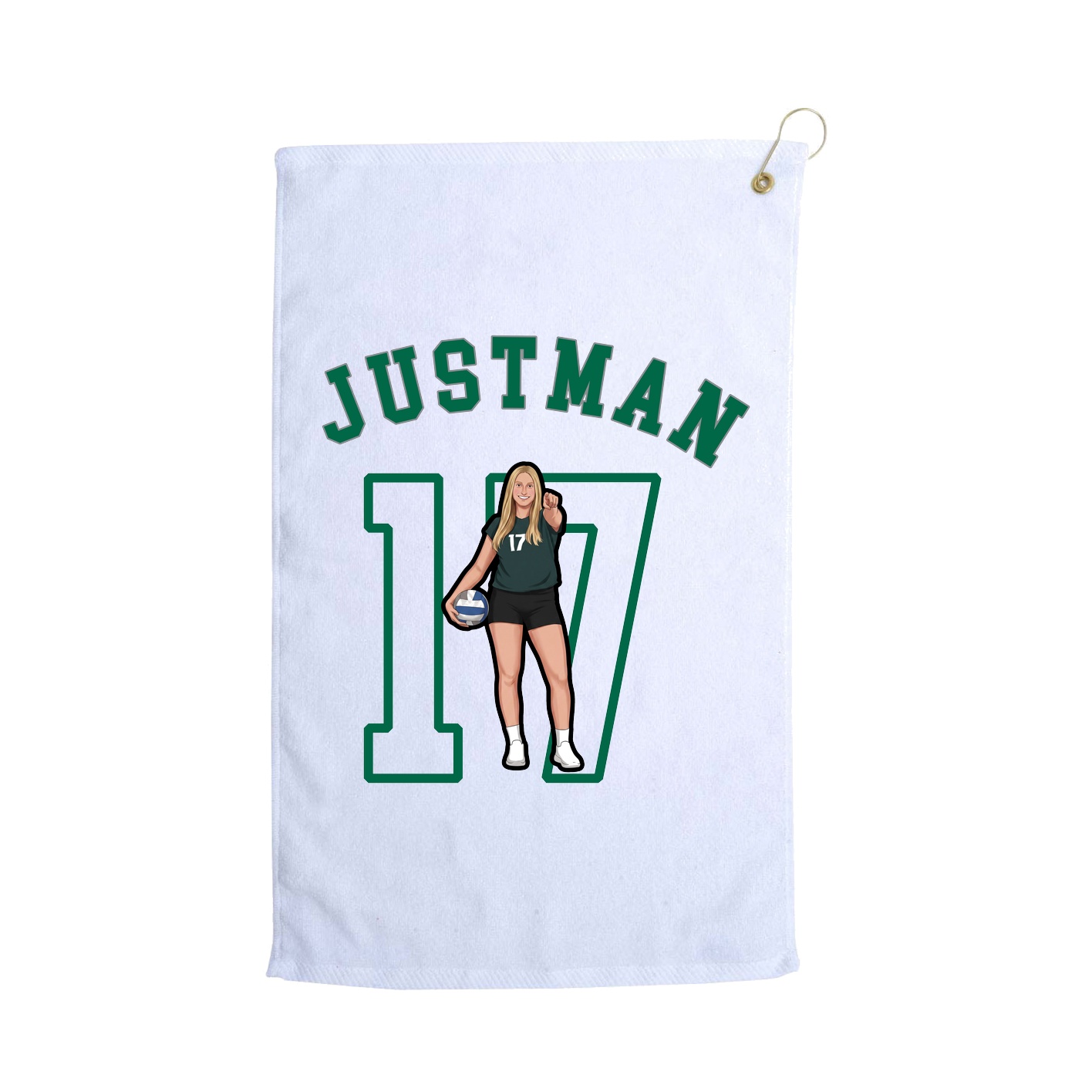 Golf Towel — Shirsey Arch in White