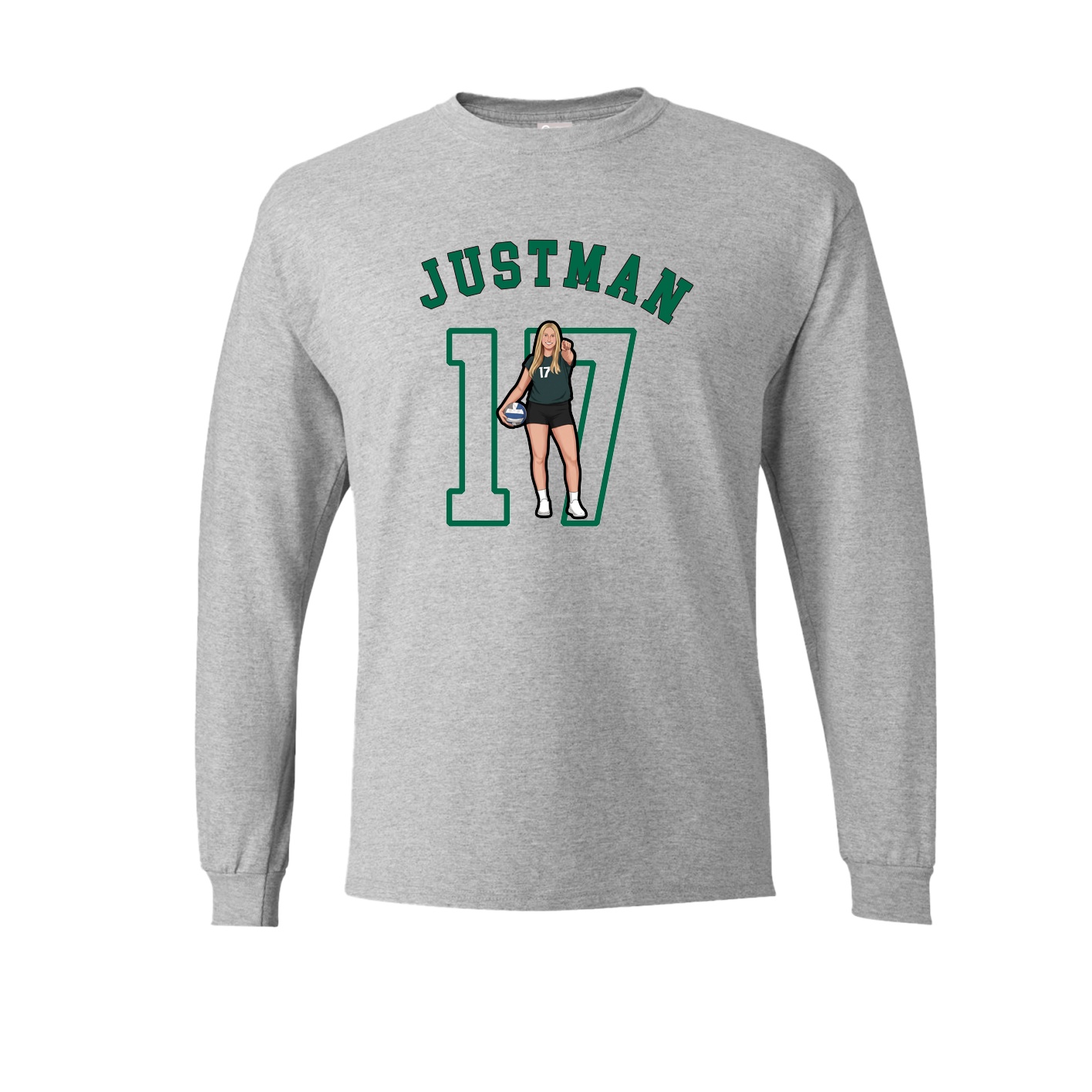 Long Sleeve Tee — Shirsey Arch in Grey