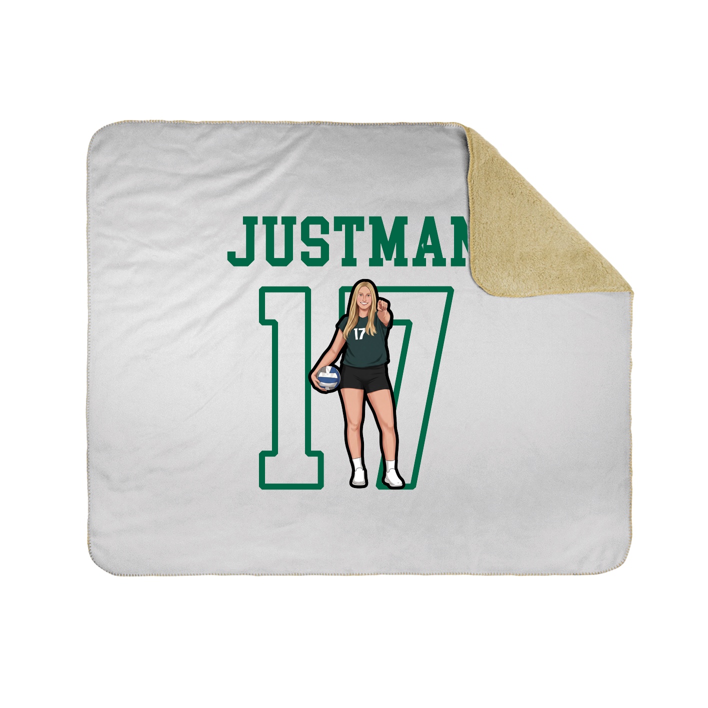 Throw Blanket — Shirsey in White