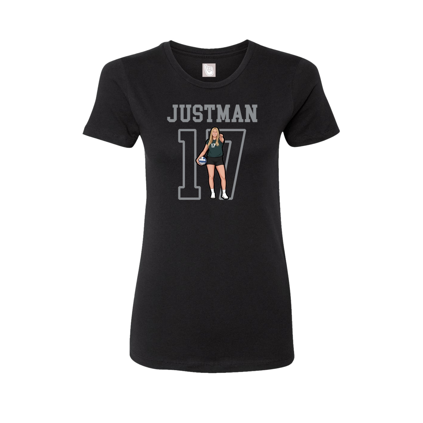 Fitted Women's Tee — Shirsey in Black