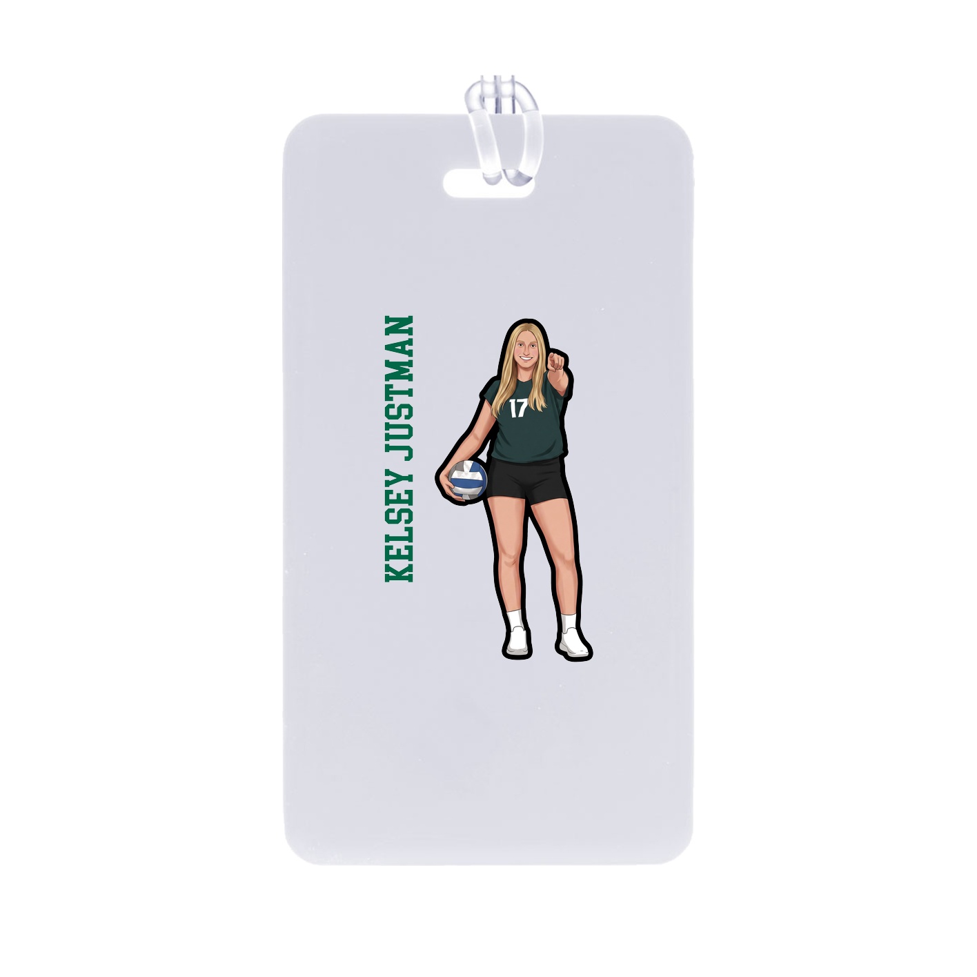 Bag Tag — Name Vertical in Classic