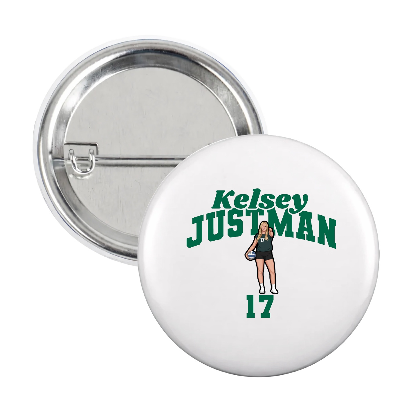 Game Day Button — Signature Arch in White