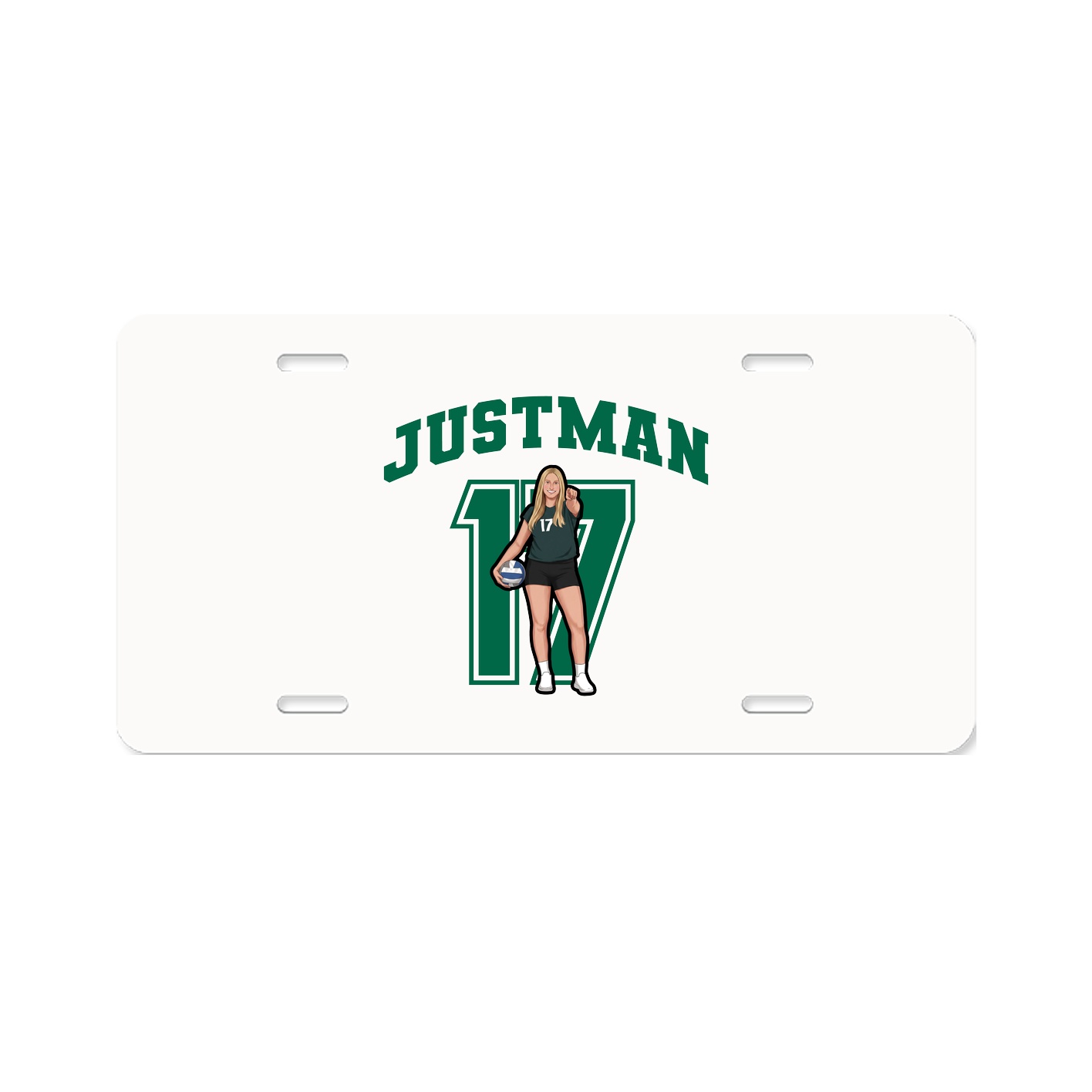 License Plate — Number in Classic