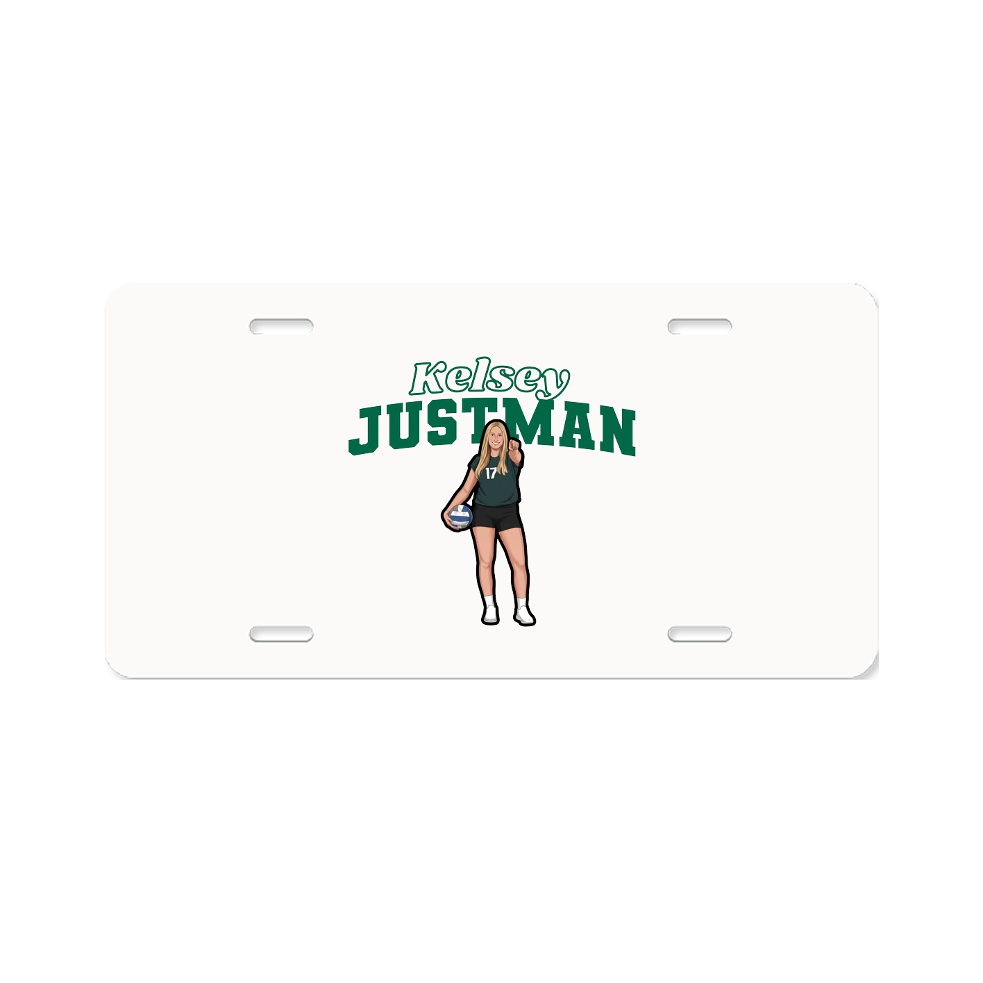 License Plate — Name Arch in Classic