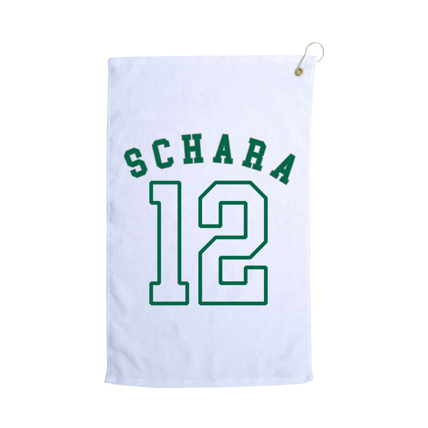 Golf Towel — Shirsey Arch in White