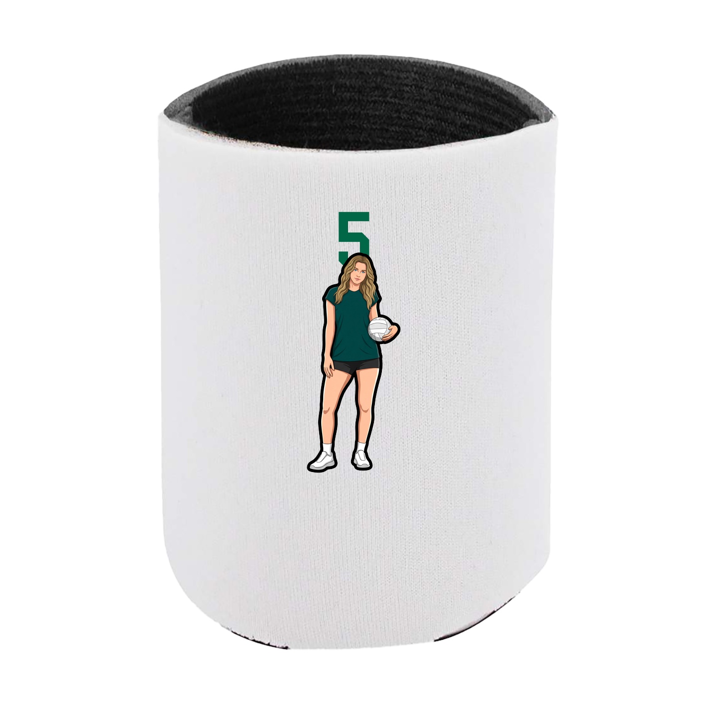 Can Holder — Number Top in White