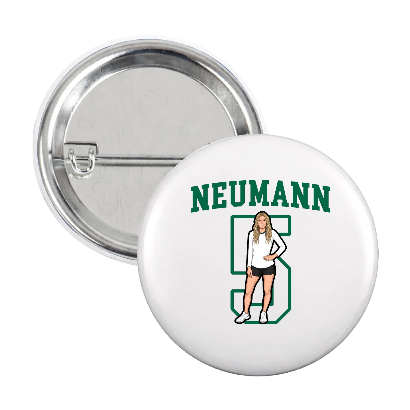 Game Day Button — Shirsey in White