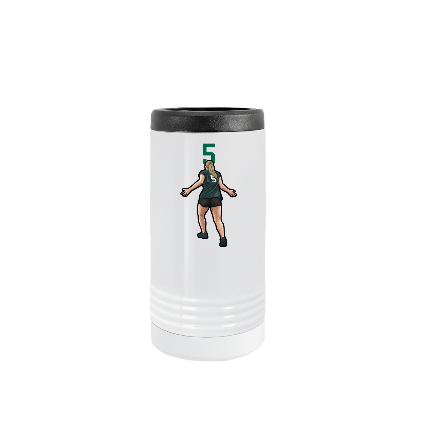 Slim Beverage Holder — Number Top in White