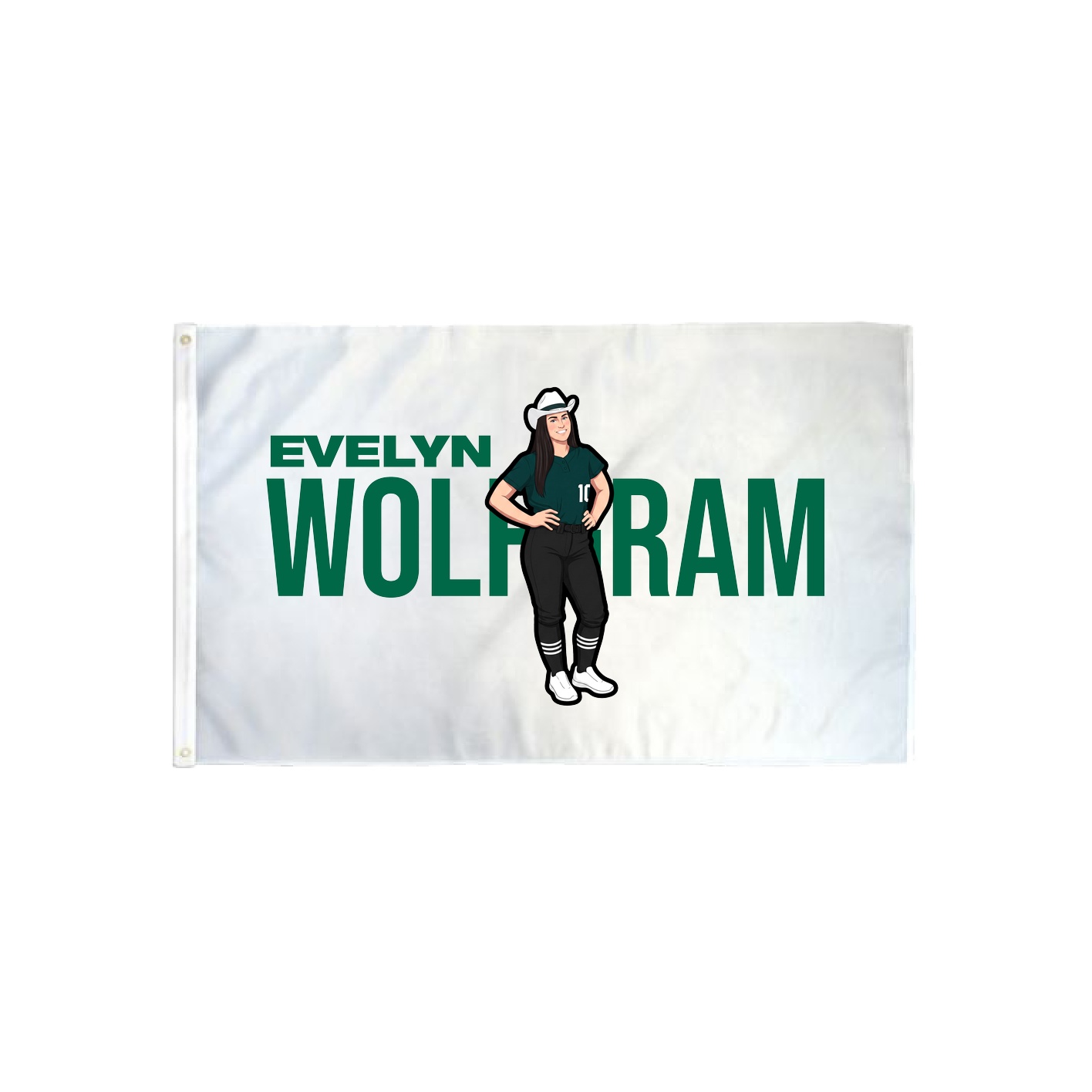 3x5 Flag — Player Name in Classic