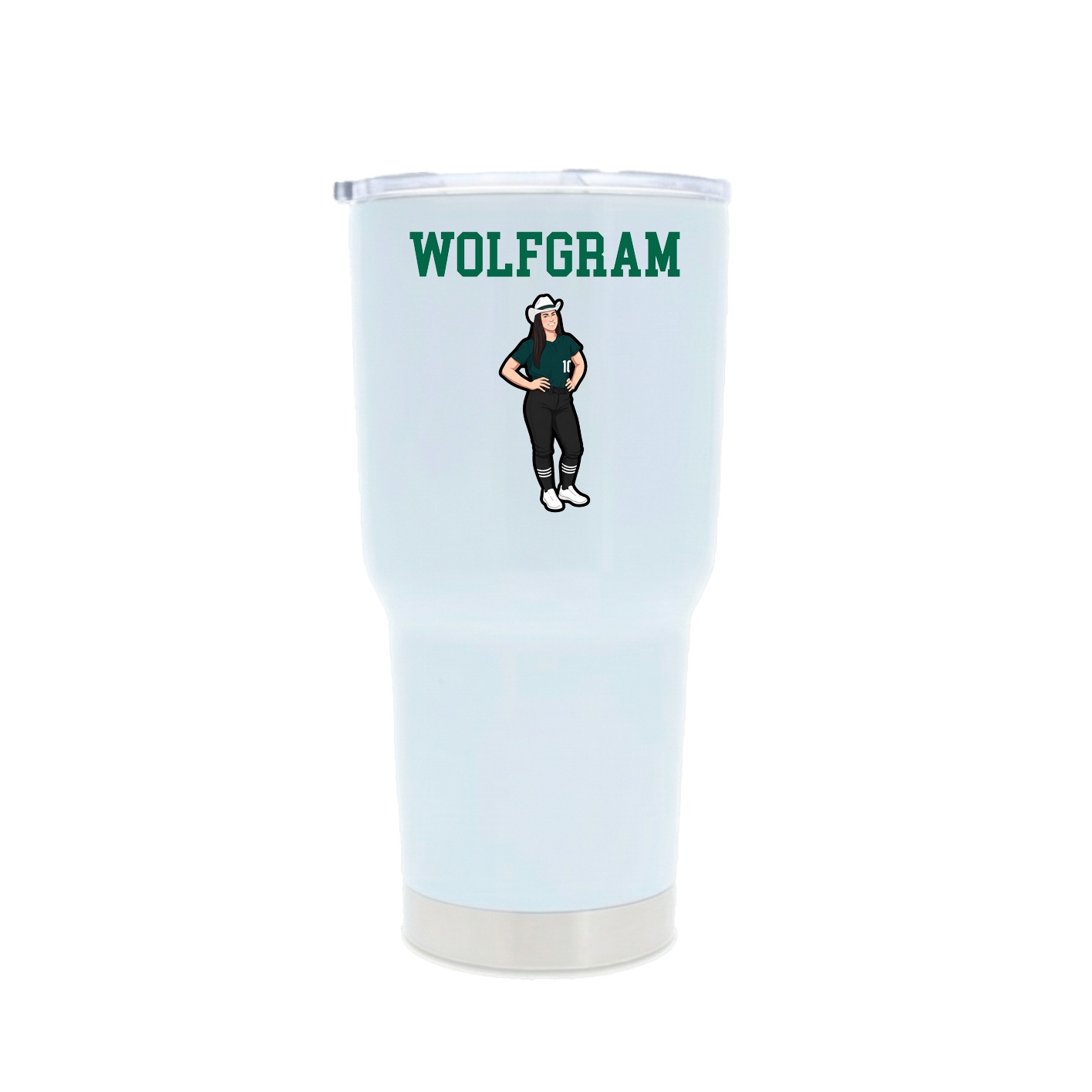 30oz Stainless Steel Tumbler — Shirsey in White