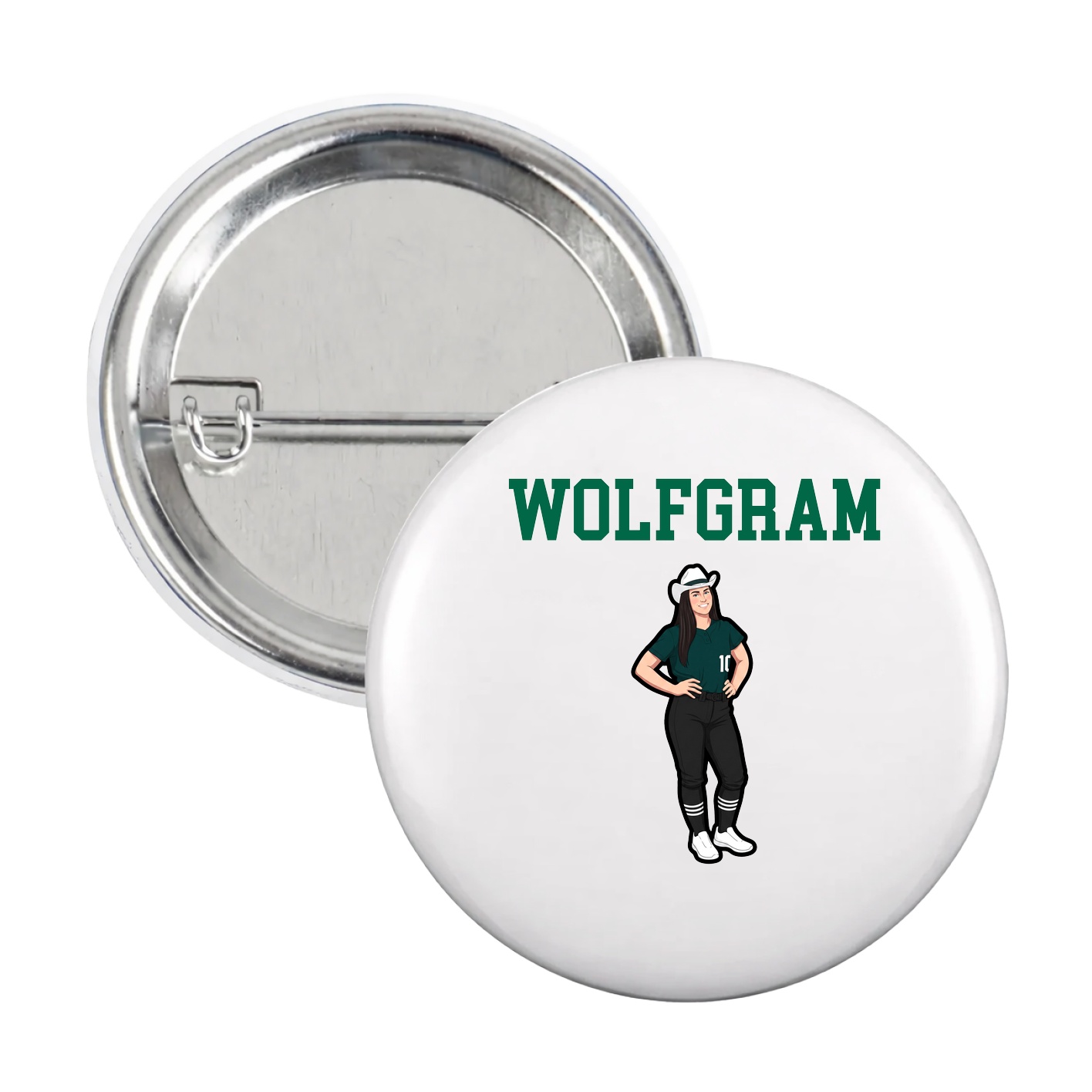 Game Day Button — Shirsey in White