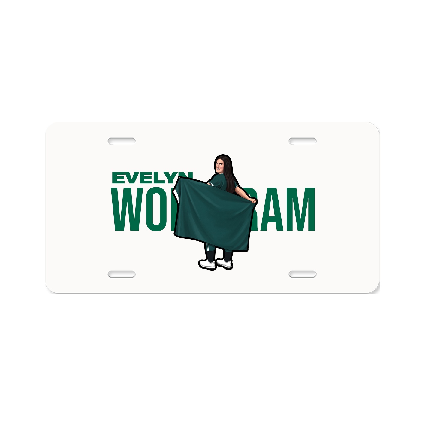 License Plate — Player Name in Classic