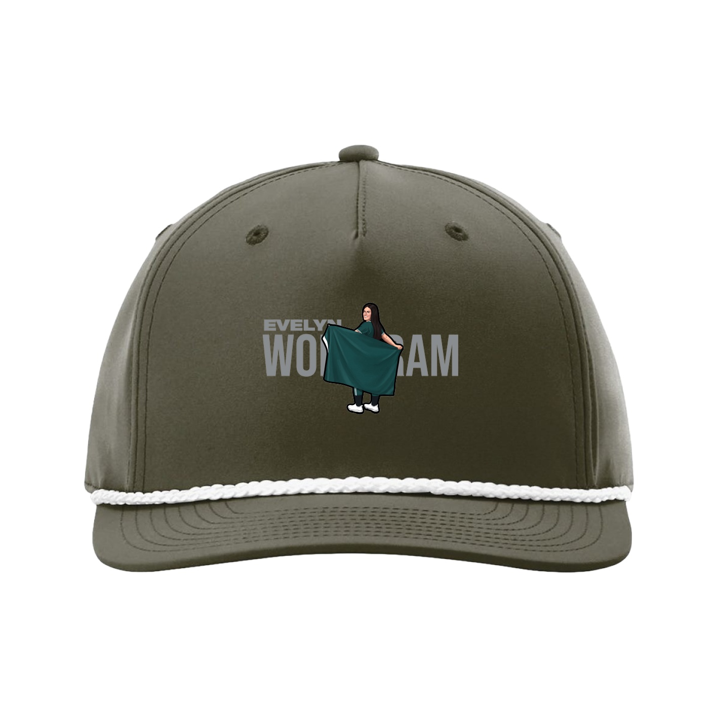 Five-Panel Classic Rope Cap — Player Name in Green
