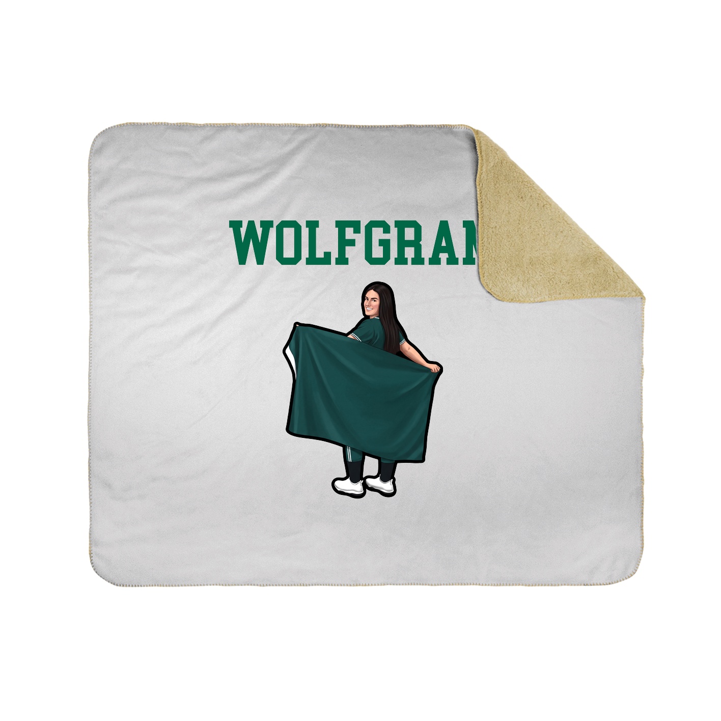 Throw Blanket — Shirsey in White