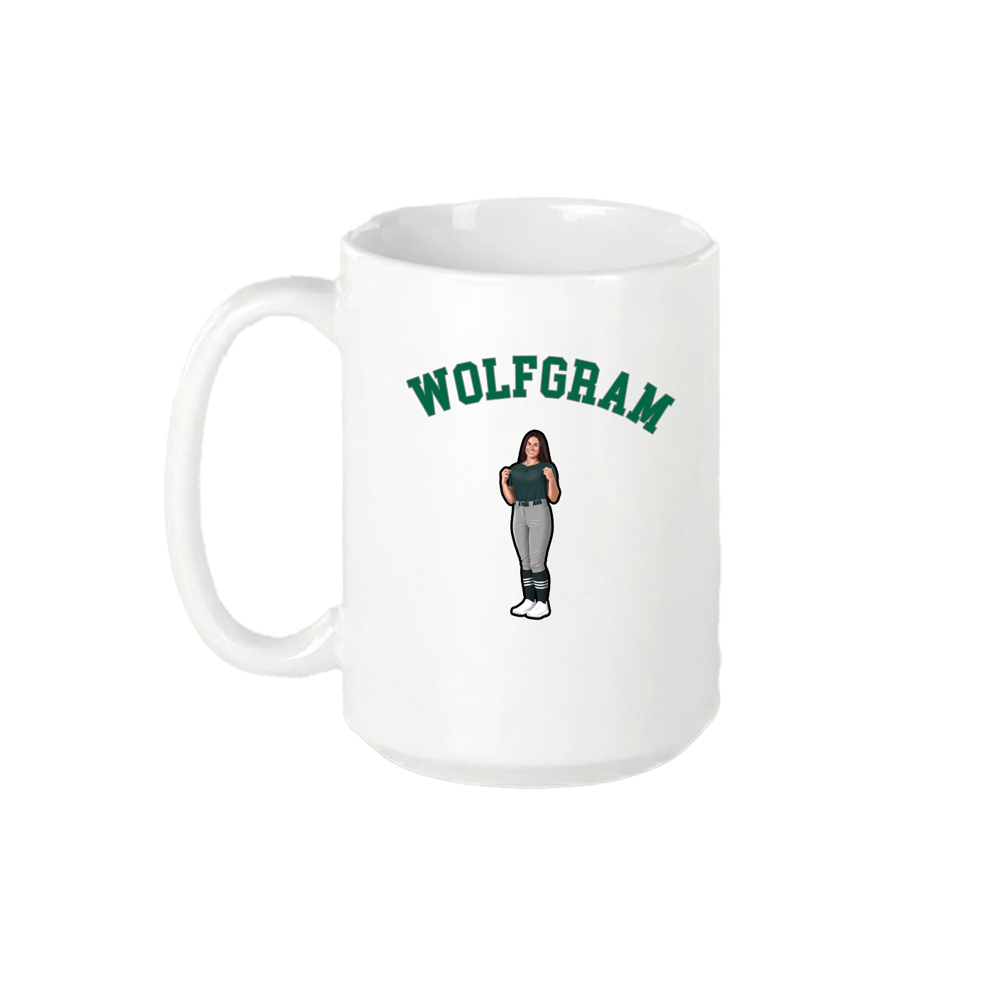 15oz Coffee Mug — Shirsey Arch in White