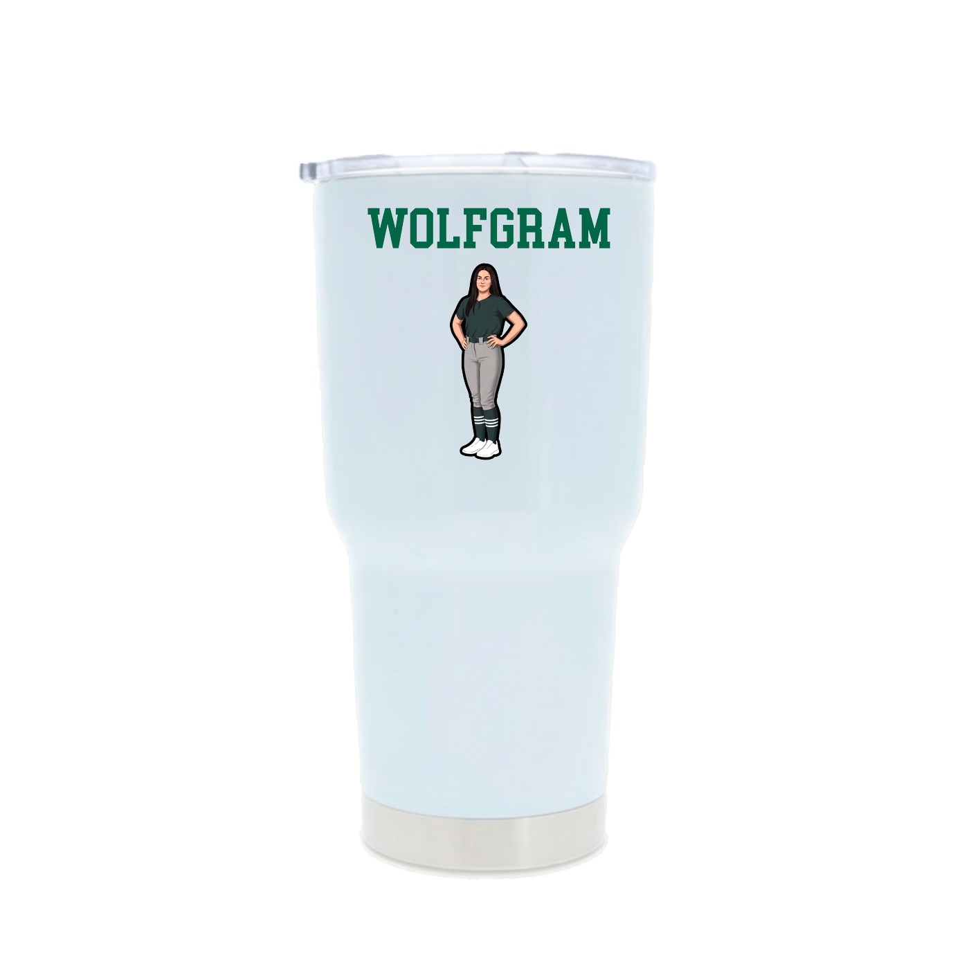 30oz Stainless Steel Tumbler — Shirsey in White