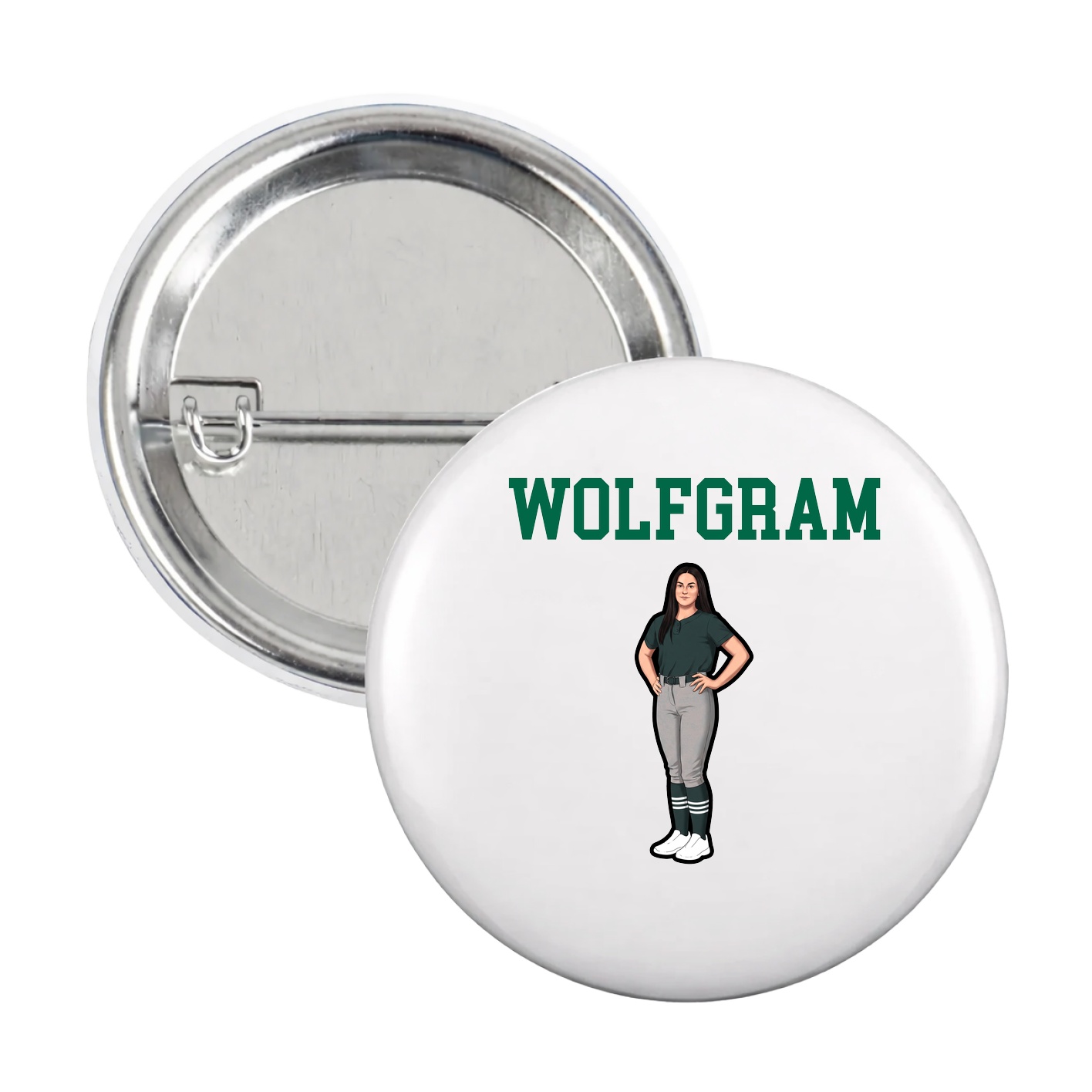 Game Day Button — Shirsey in White