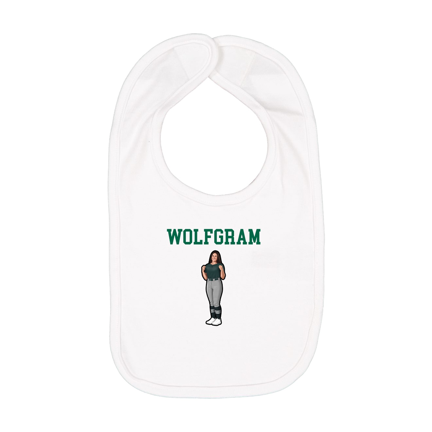 Infant Bib — Shirsey in White