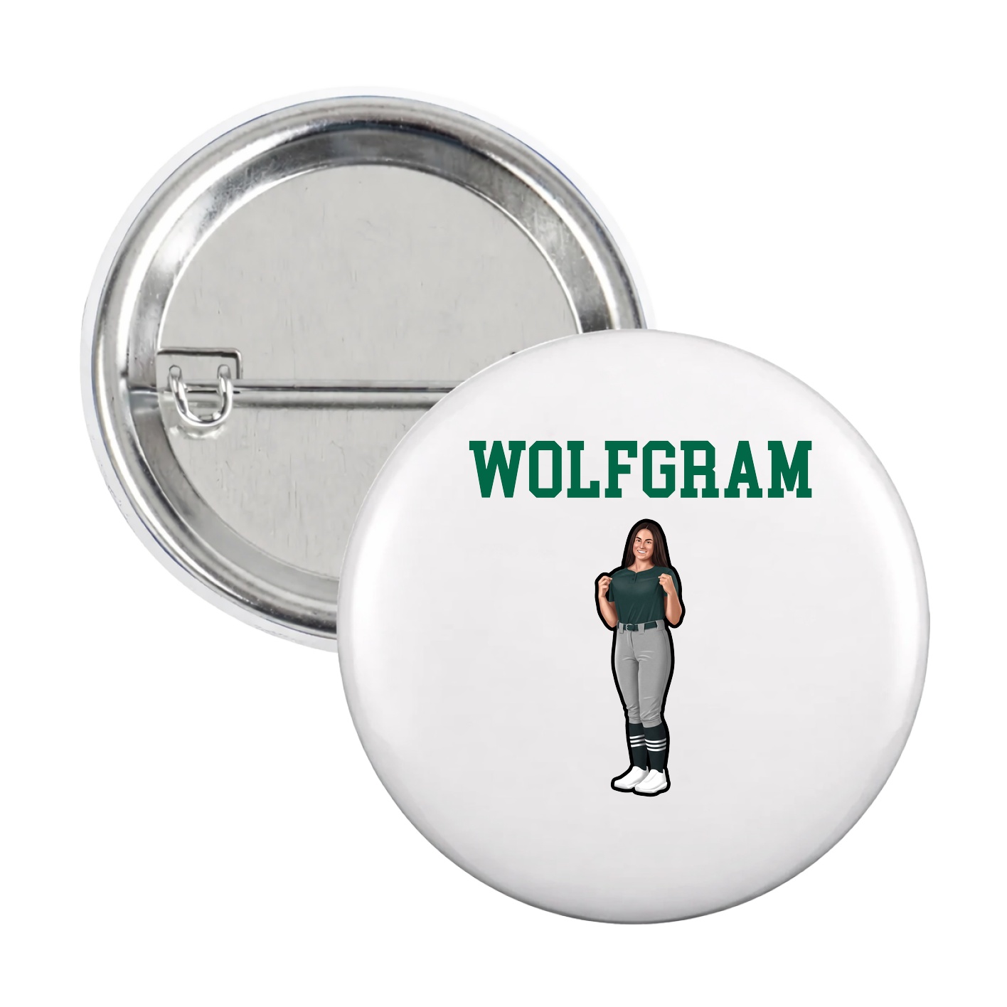 Game Day Button — Shirsey in White