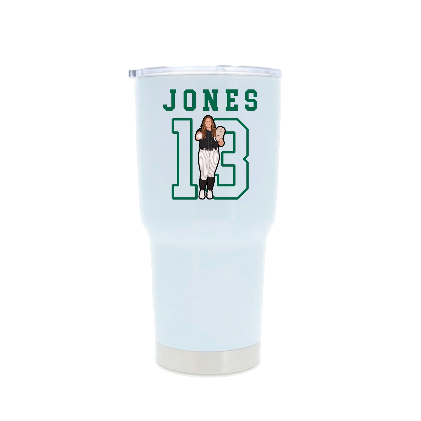 30oz Stainless Steel Tumbler — Shirsey in White