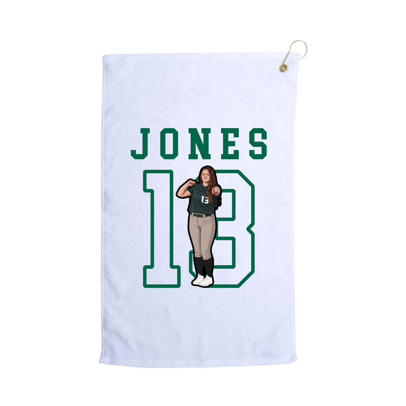 Golf Towel — Shirsey in White