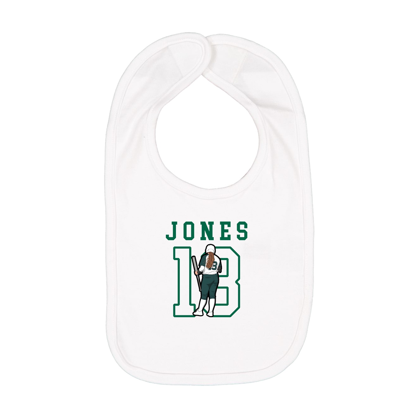 Infant Bib — Shirsey in White