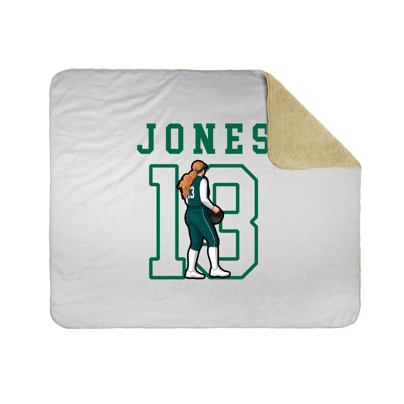 Throw Blanket — Shirsey in White