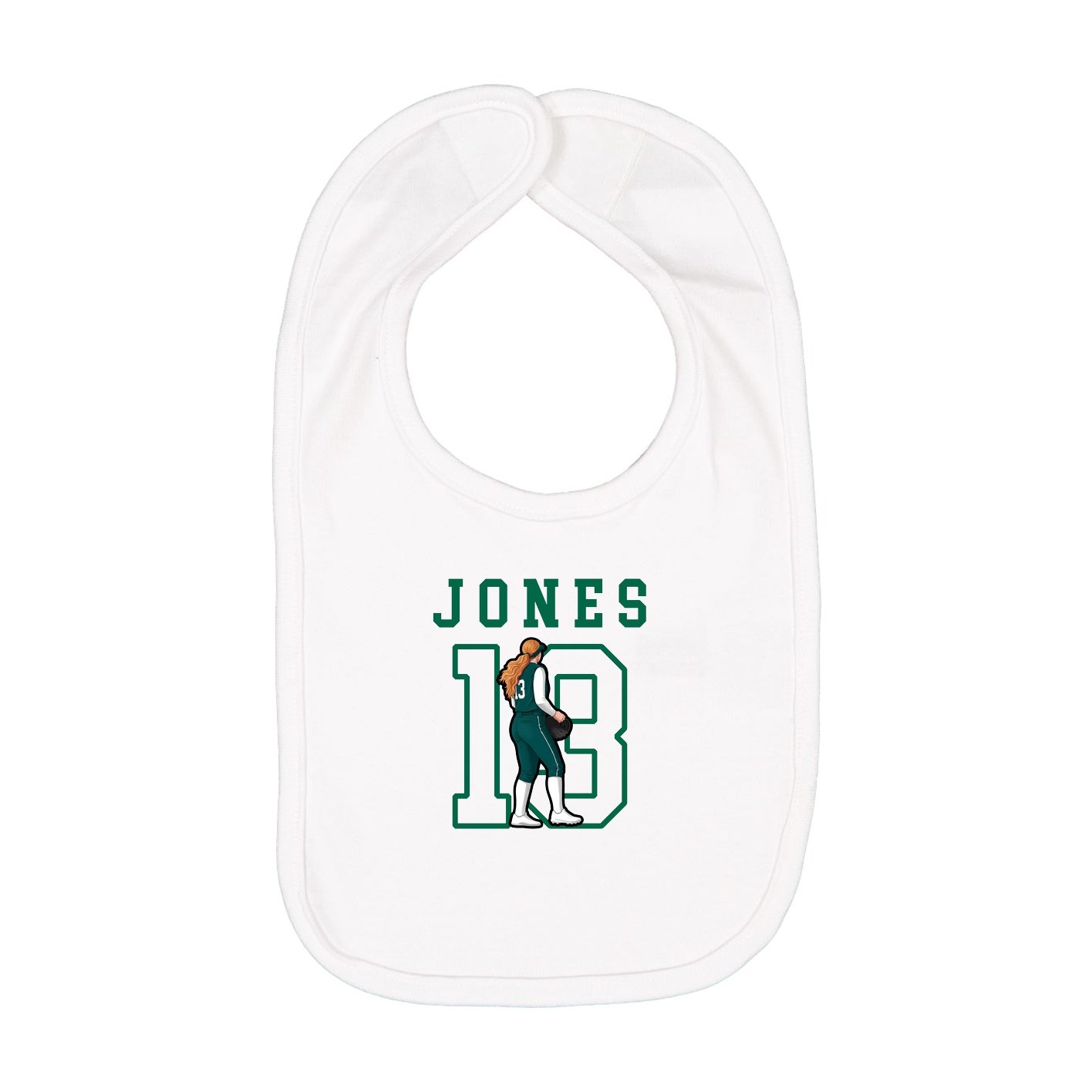Infant Bib — Shirsey in White