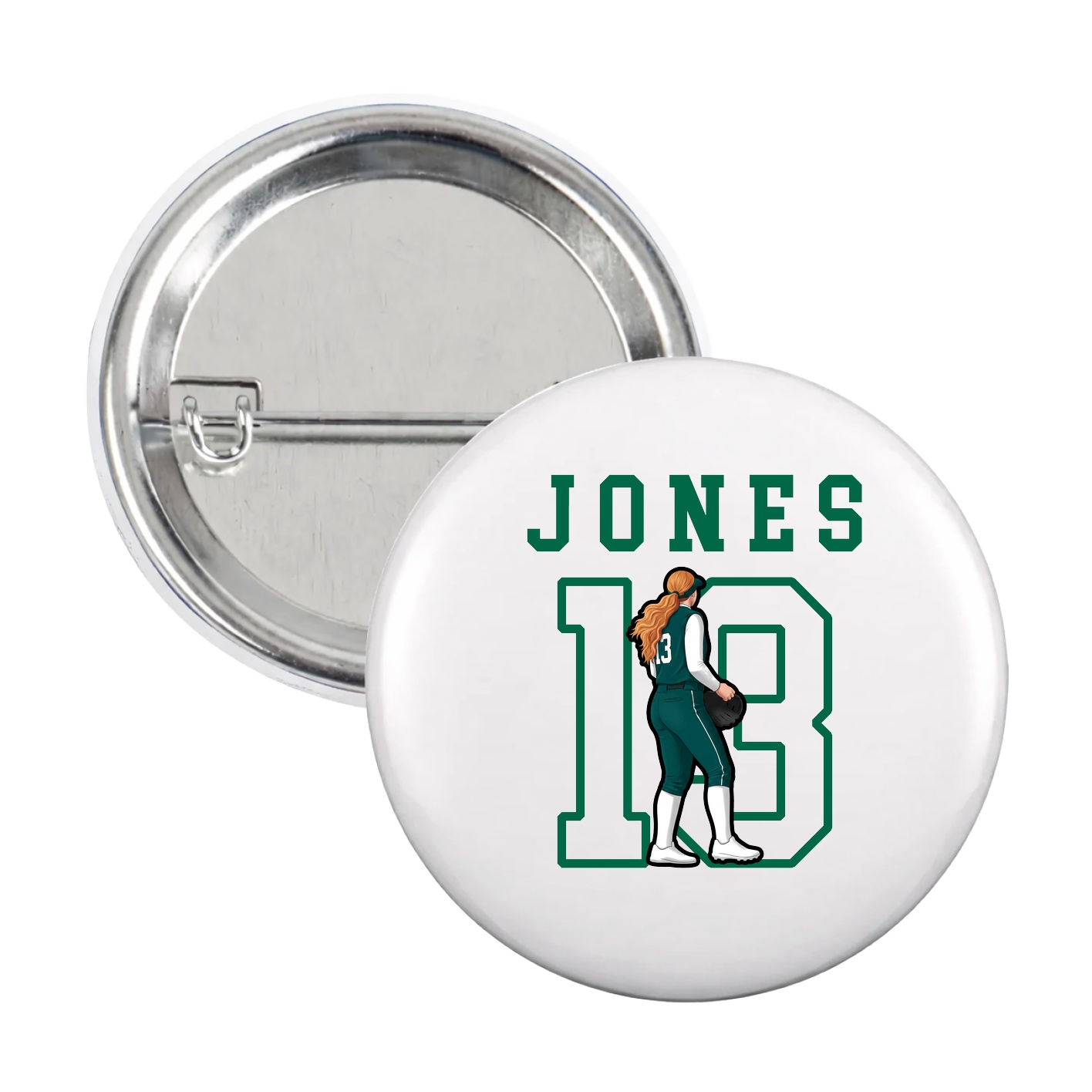 Game Day Button — Shirsey in White