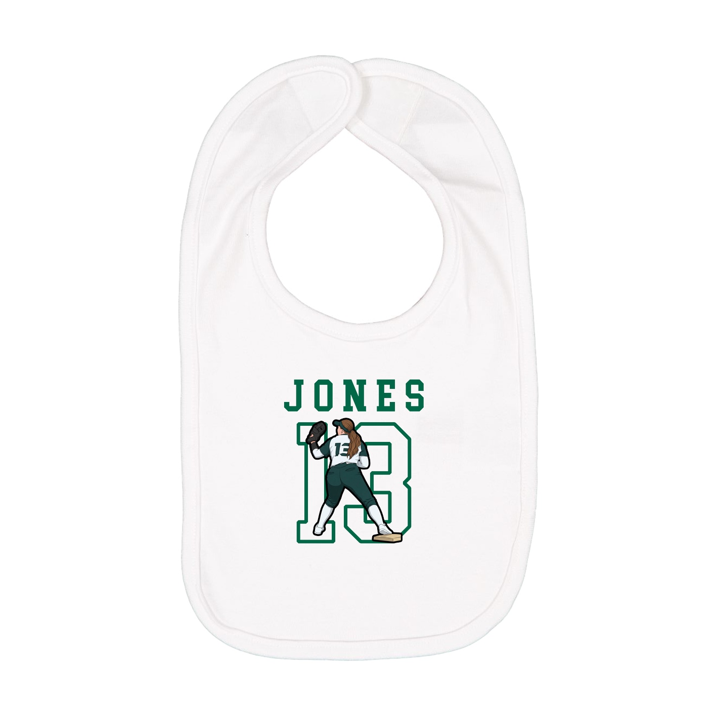 Infant Bib — Shirsey in White