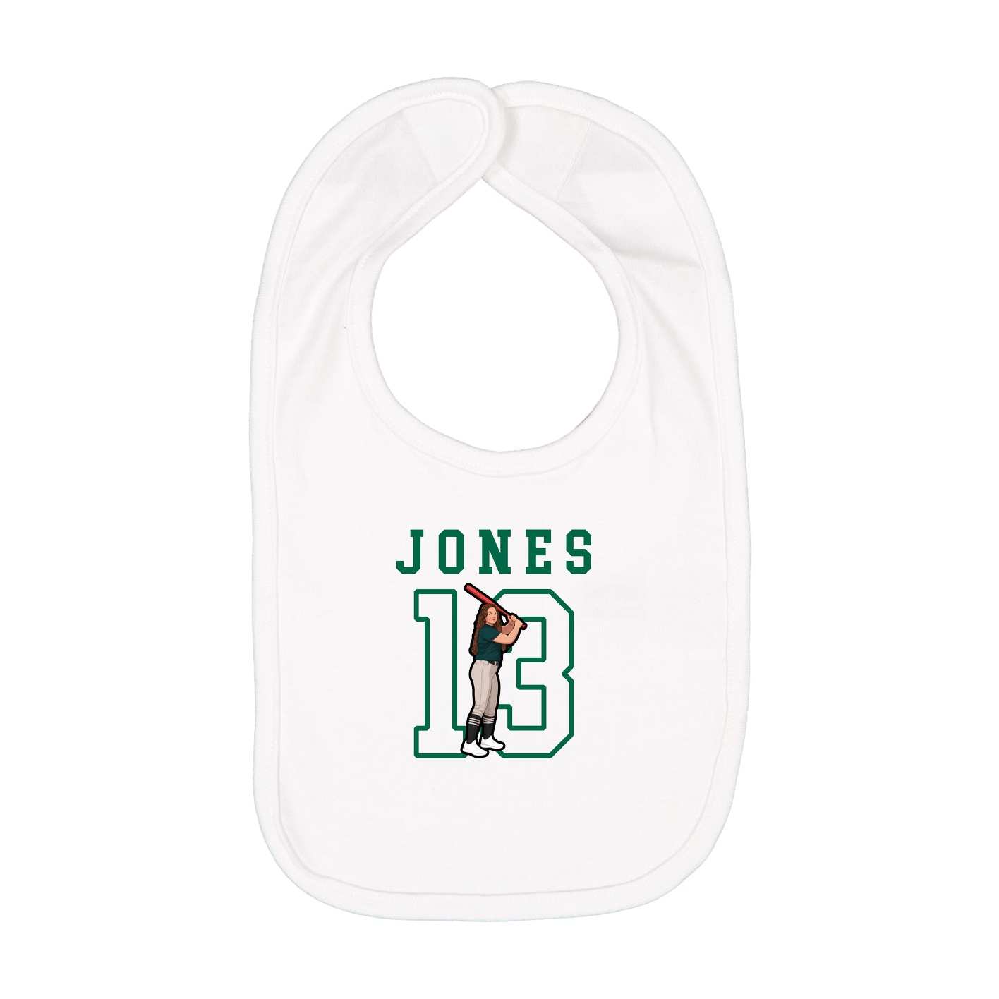 Infant Bib — Shirsey in White