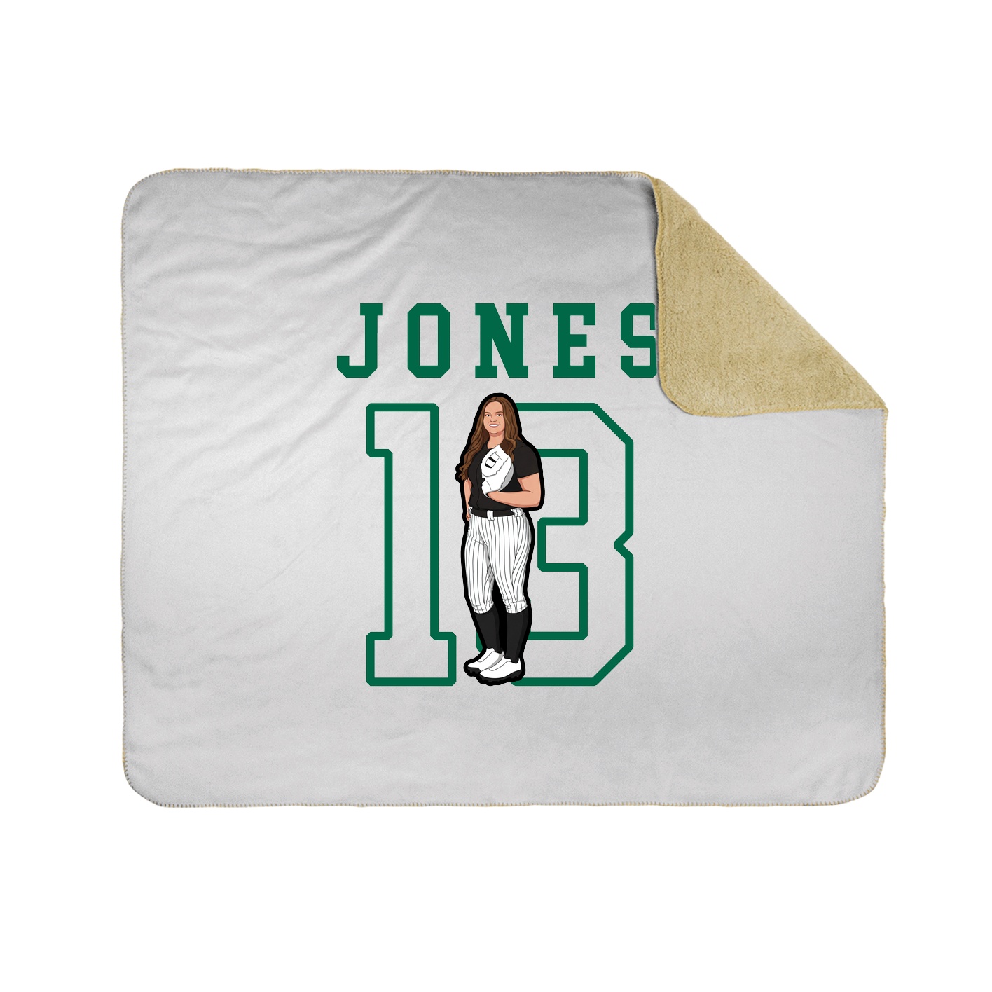 Throw Blanket — Shirsey in White