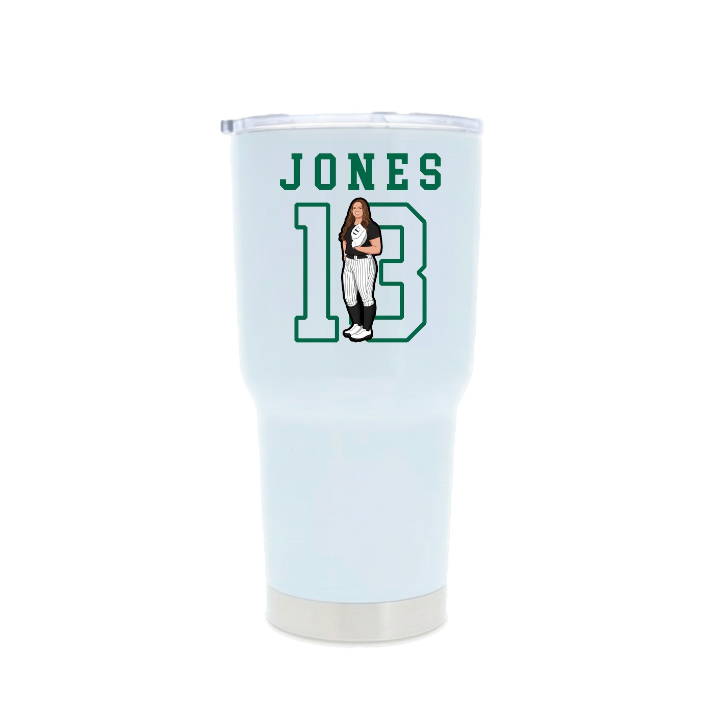 30oz Stainless Steel Tumbler — Shirsey in White