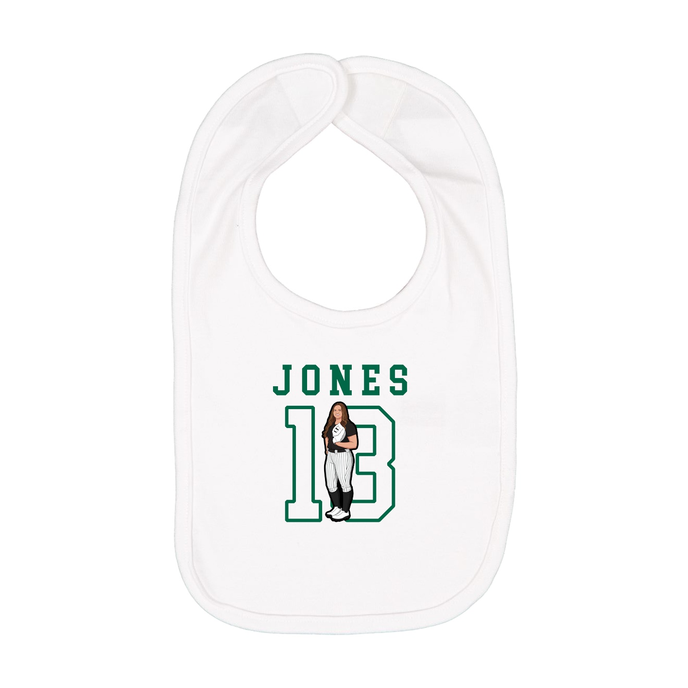 Infant Bib — Shirsey in White